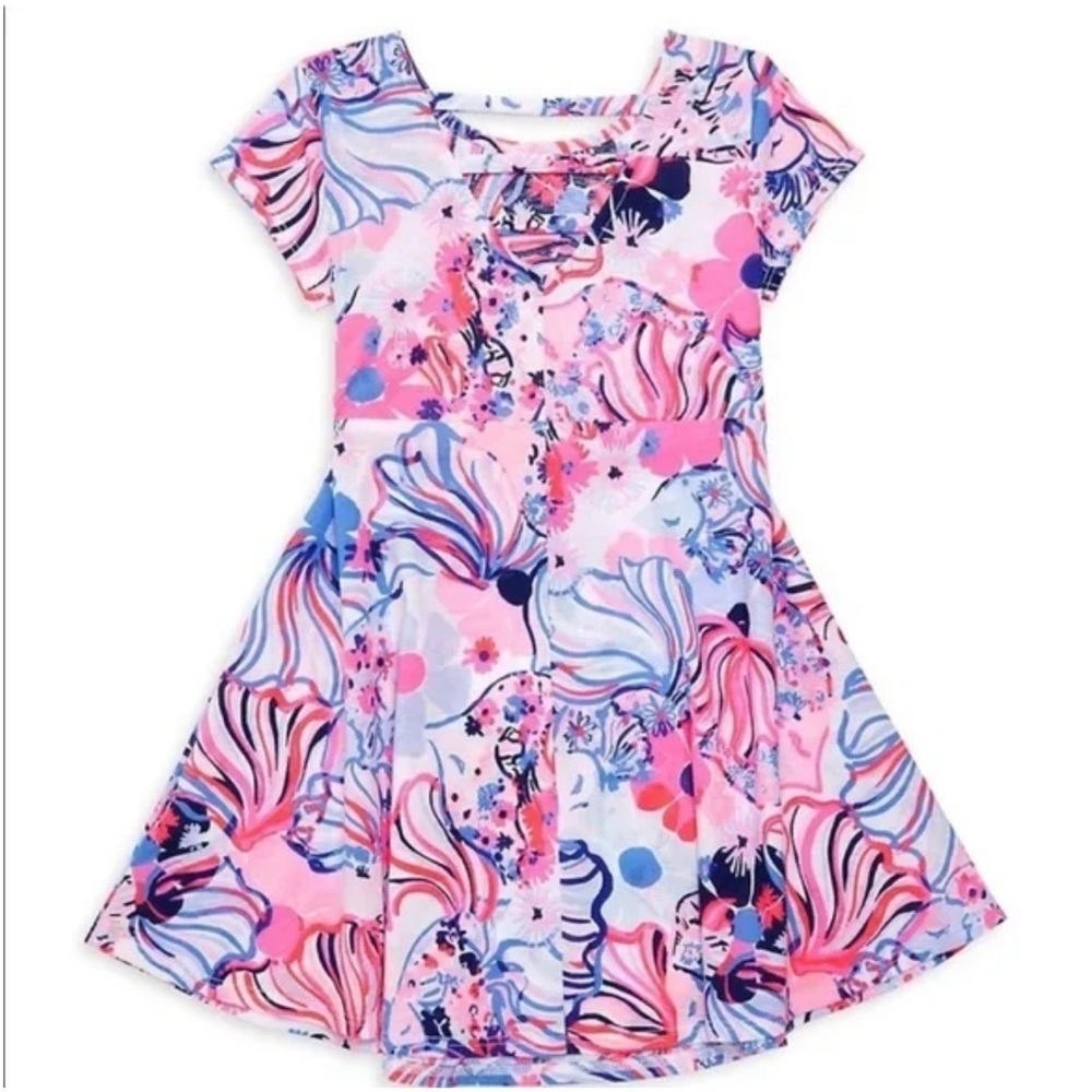 Lilly Pulitzer girls Alina dress size large & XL Prosecco Pink Make a splash